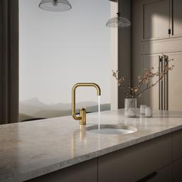 Components Single-handle bar sink faucet with two-function extended-reach spout - image 4