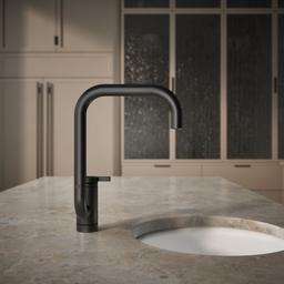 Components Single-handle bar sink faucet with two-function extended-reach spout - image 6