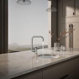 Components Single-handle bar sink faucet with two-function extended-reach spout - image 4