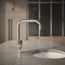 Components Single-handle bar sink faucet with two-function extended-reach spout - image 6