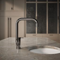 Components Single-handle bar sink faucet with two-function extended-reach spout - image 6