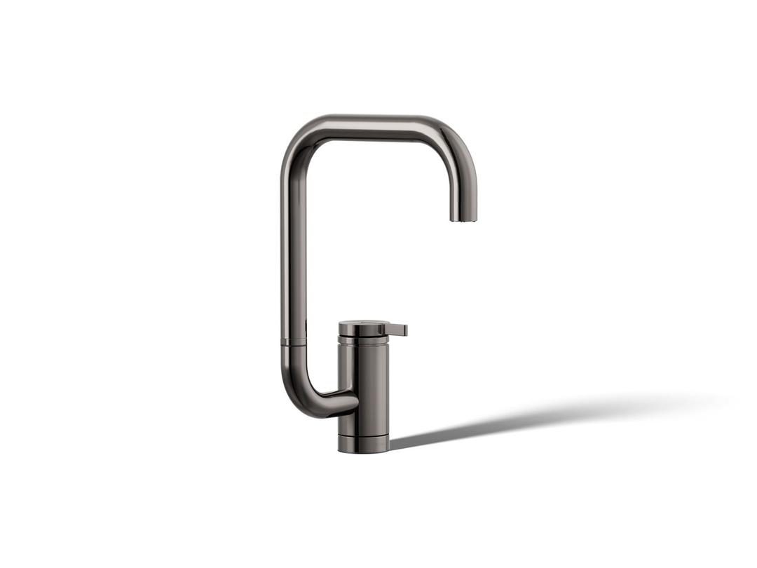 Components Single-handle bar sink faucet with two-function extended-reach spout by Kohler