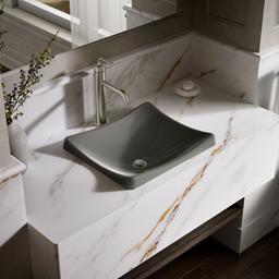 DemiLav 18-1/4'' rectangular vessel bathroom sink, no overflow - image 2