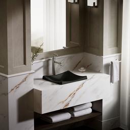 DemiLav 18-1/4'' rectangular vessel bathroom sink, no overflow - image 4