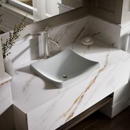 DemiLav 18-1/4'' rectangular vessel bathroom sink, no overflow - image 2