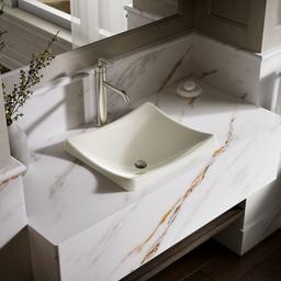 DemiLav 18-1/4'' rectangular vessel bathroom sink, no overflow - image 2