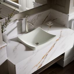 DemiLav 18-1/4'' rectangular vessel bathroom sink, no overflow - image 2