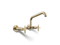 BilletE Two-hole wall-mount bridge kitchen sink faucet - image 1