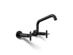 BilletE Two-hole wall-mount bridge kitchen sink faucet - image 1
