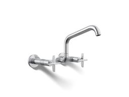BilletE Two-hole wall-mount bridge kitchen sink faucet - image 1