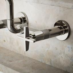 BilletE Two-hole wall-mount bridge kitchen sink faucet - image 5