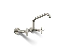 BilletE Two-hole wall-mount bridge kitchen sink faucet - image 1