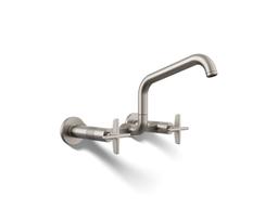 BilletE Two-hole wall-mount bridge kitchen sink faucet - image 1