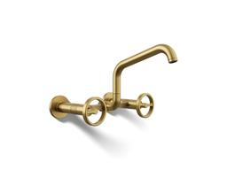 BilletE Two-hole wall-mount bridge kitchen sink faucet - image 1