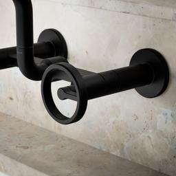 BilletE Two-hole wall-mount bridge kitchen sink faucet - image 5