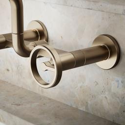BilletE Two-hole wall-mount bridge kitchen sink faucet - image 5