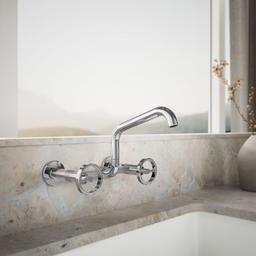 BilletE Two-hole wall-mount bridge kitchen sink faucet - image 2