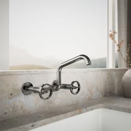 BilletE Two-hole wall-mount bridge kitchen sink faucet - image 2