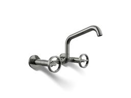 BilletE Two-hole wall-mount bridge kitchen sink faucet - image 1