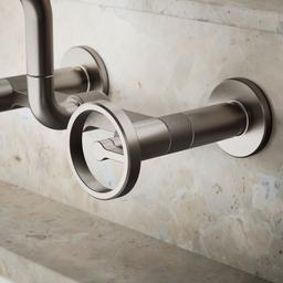 BilletE Two-hole wall-mount bridge kitchen sink faucet - image 5