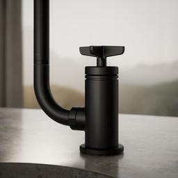 BilletE Single-handle kitchen sink faucet with two-function extended-reach spout and side sprayer - image 5