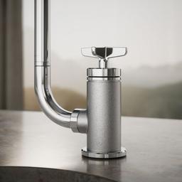 BilletE Single-handle kitchen sink faucet with two-function extended-reach spout and side sprayer - image 5