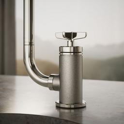 BilletE Single-handle kitchen sink faucet with two-function extended-reach spout and side sprayer - image 5