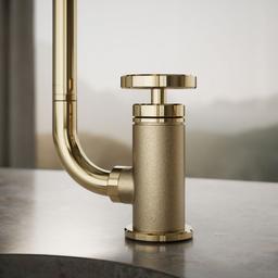 BilletE Single-handle kitchen sink faucet with two-function extended-reach spout and side sprayer - image 5