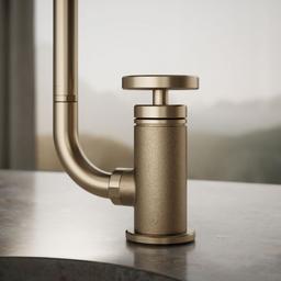 BilletE Single-handle kitchen sink faucet with two-function extended-reach spout and side sprayer - image 5