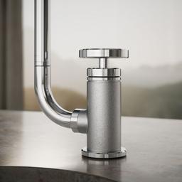 BilletE Single-handle kitchen sink faucet with two-function extended-reach spout and side sprayer - image 5