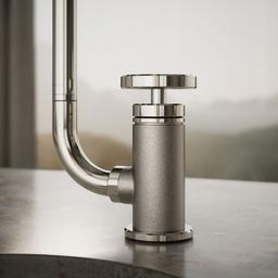 BilletE Single-handle kitchen sink faucet with two-function extended-reach spout and side sprayer - image 5