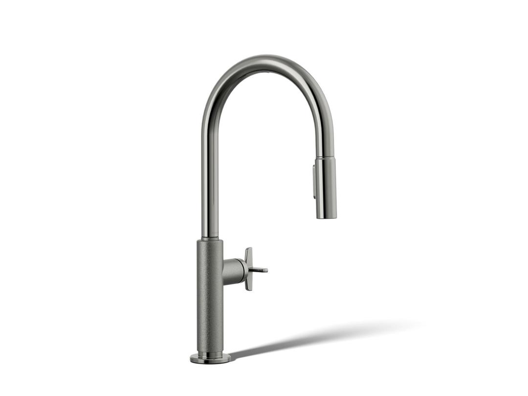 BilletE Pull-down kitchen sink faucet with two-function sprayhead by Kohler
