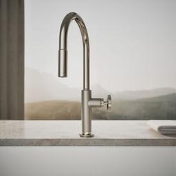 BilletE Pull-down kitchen sink faucet with two-function sprayhead - image 5