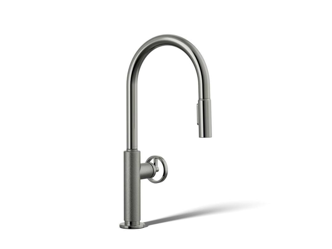 BilletE Pull-down kitchen sink faucet with two-function sprayhead by Kohler
