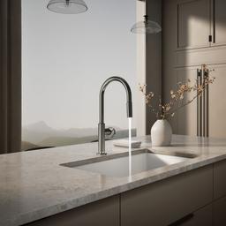 BilletE Pull-down kitchen sink faucet with two-function sprayhead - image 4