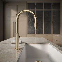 BilletE Touchless pull-down kitchen sink faucet with two-function sprayhead - image 7