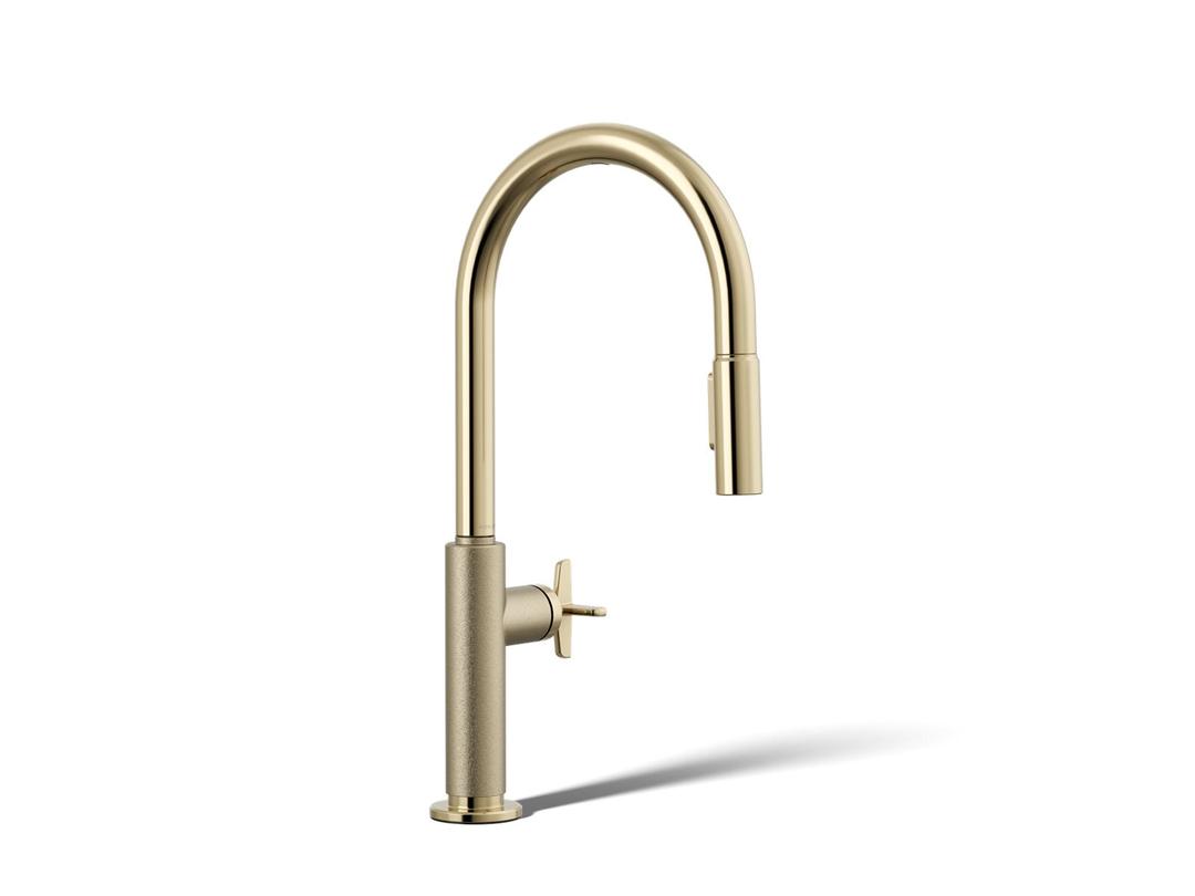 BilletE Touchless pull-down kitchen sink faucet with two-function sprayhead by Kohler