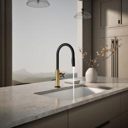 BilletE Touchless pull-down kitchen sink faucet with two-function sprayhead - image 4