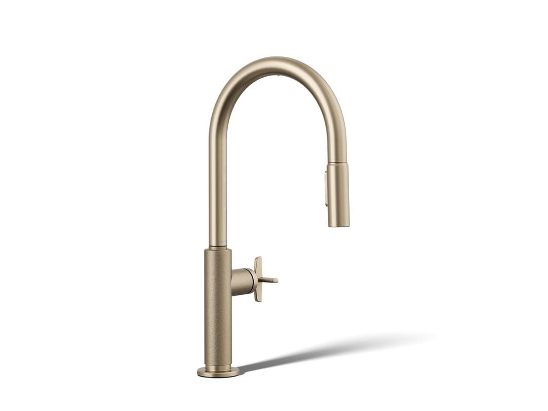 BilletE Touchless pull-down kitchen sink faucet with two-function sprayhead by Kohler