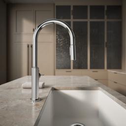 BilletE Touchless pull-down kitchen sink faucet with two-function sprayhead - image 7