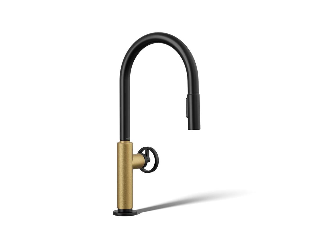 BilletE Touchless pull-down kitchen sink faucet with two-function sprayhead by Kohler