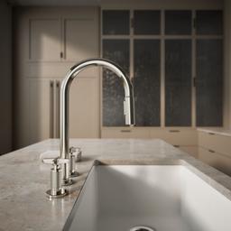 BilletE Pull-down kitchen sink faucet with two-function sprayhead - image 7