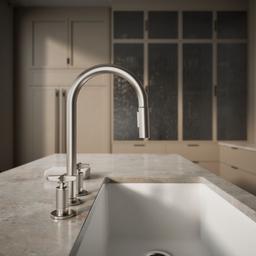 BilletE Pull-down kitchen sink faucet with two-function sprayhead - image 7