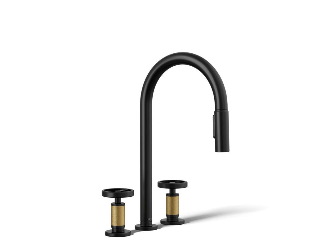 BilletE Pull-down kitchen sink faucet with two-function sprayhead by Kohler