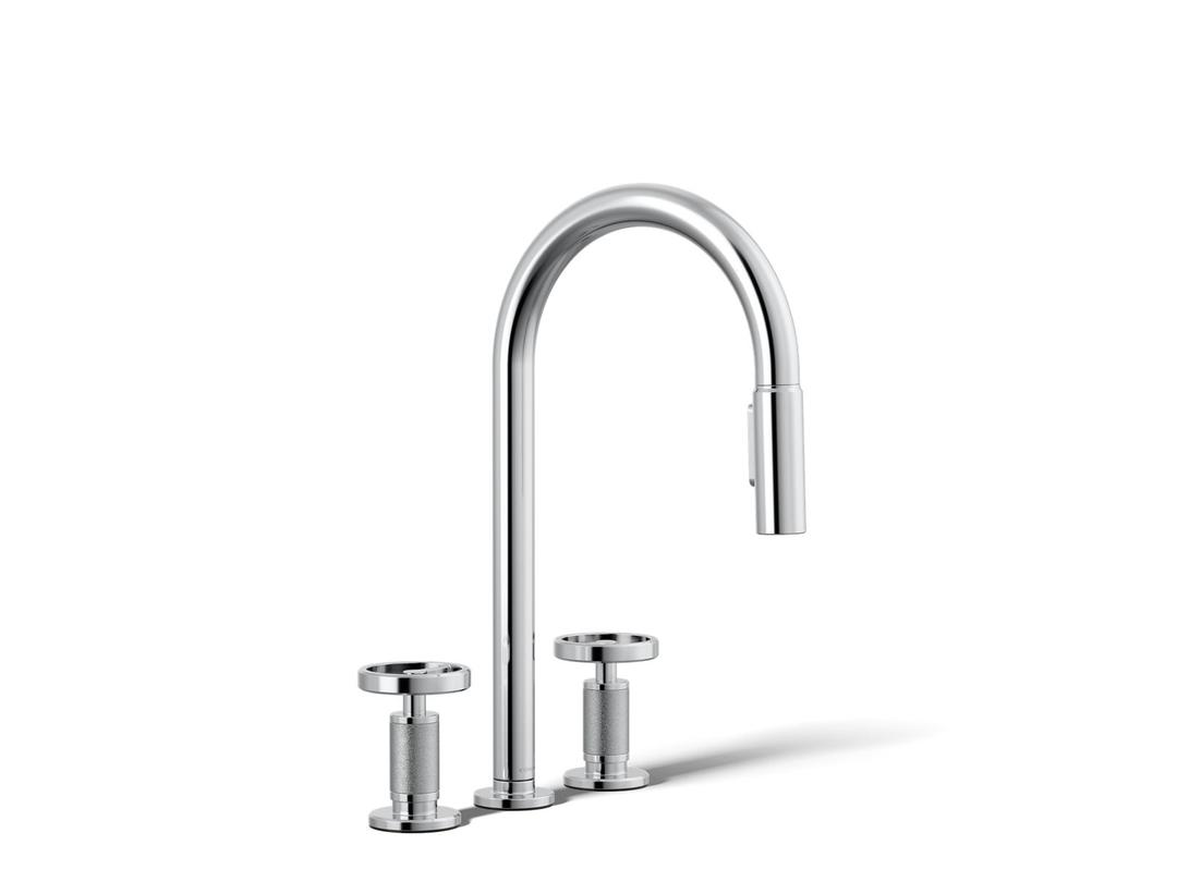 BilletE Pull-down kitchen sink faucet with two-function sprayhead by Kohler