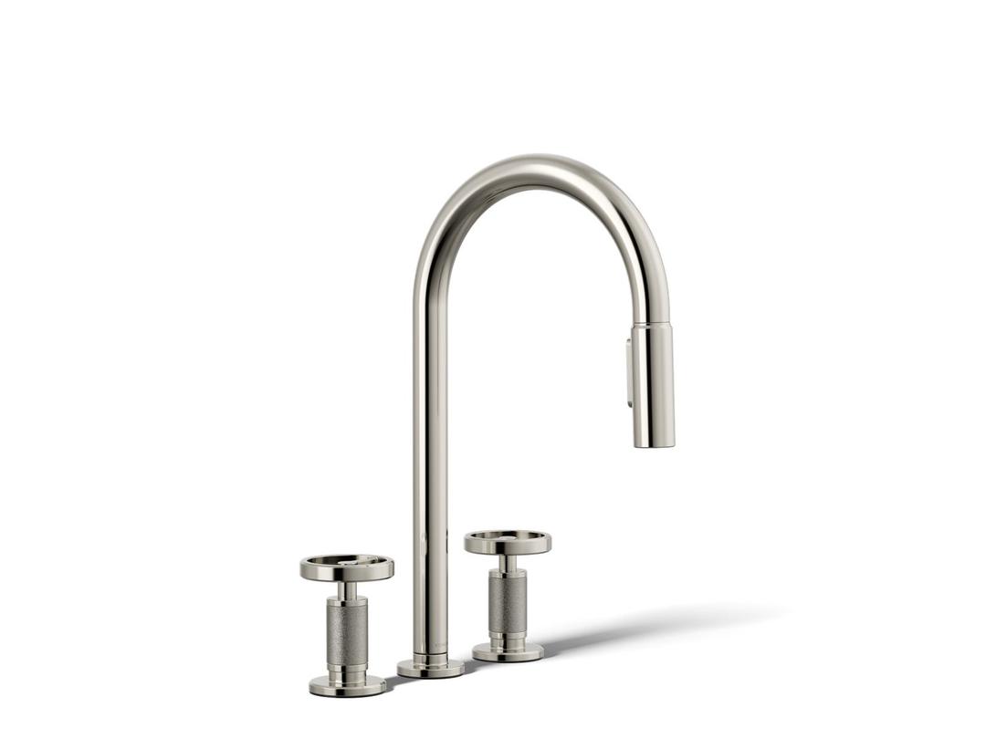BilletE Pull-down kitchen sink faucet with two-function sprayhead by Kohler