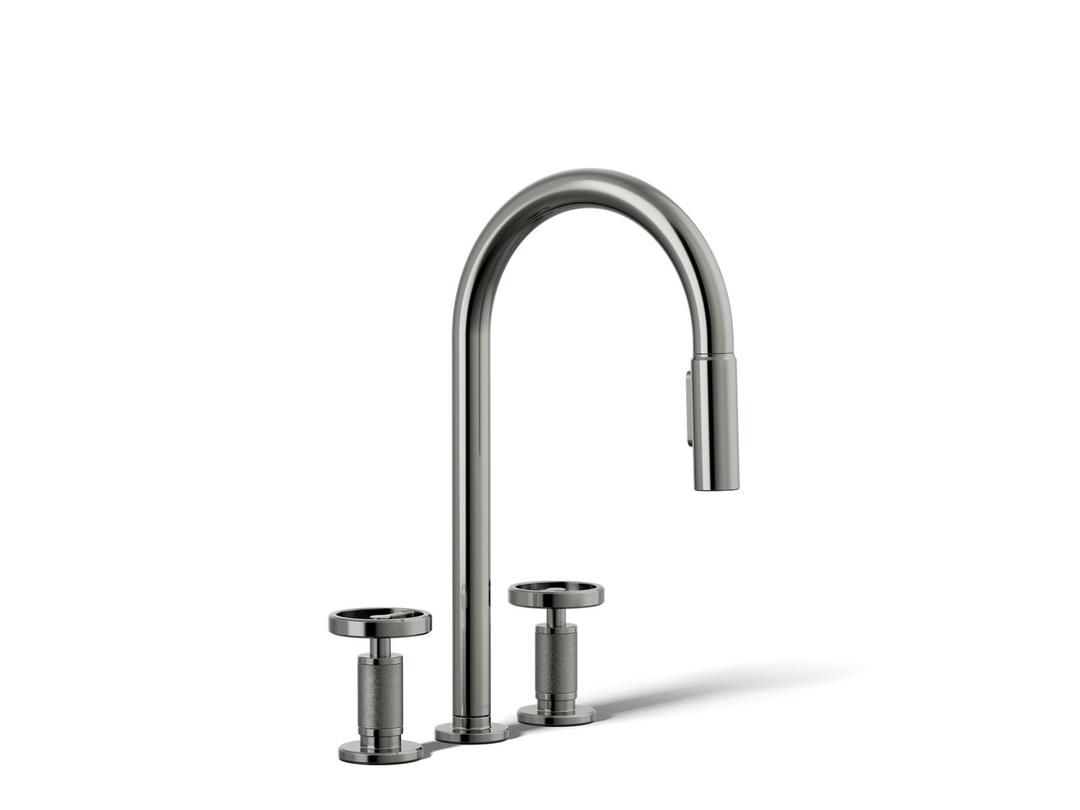 BilletE Pull-down kitchen sink faucet with two-function sprayhead by Kohler