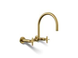 BilletE Two-hole wall-mount bridge kitchen sink faucet - image 1