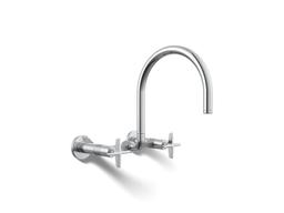 BilletE Two-hole wall-mount bridge kitchen sink faucet - image 1