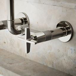 BilletE Two-hole wall-mount bridge kitchen sink faucet - image 5